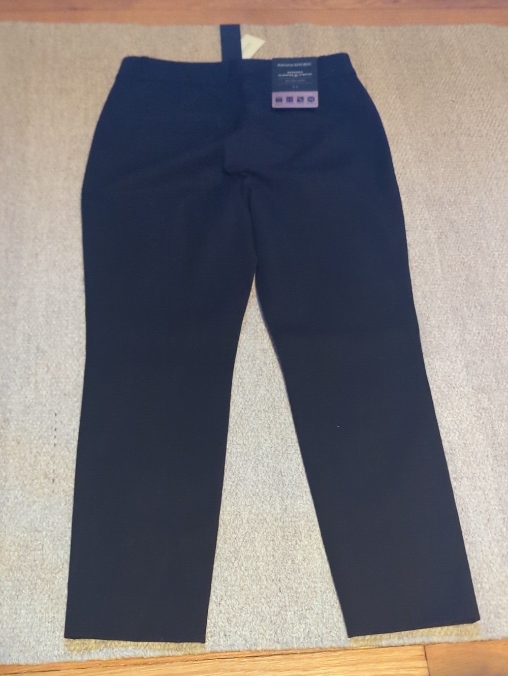 Women's Banana Republic Mid-rise Sloan Size 2S Black NWT - Picture 4 of 6